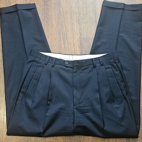 ZANELLA mens uncommon wv wool fleece  pants SIZE 36x32 COLOR BLACK  CP22 - Picture 2 of 16